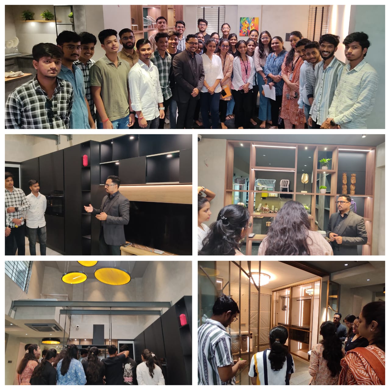 To know more about Modular furnitureMMSID students visited DHK Modular showroom at BalewadiPune